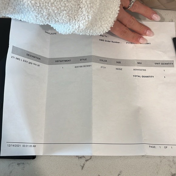 YSL large envelope bag - Picture 15 of 17